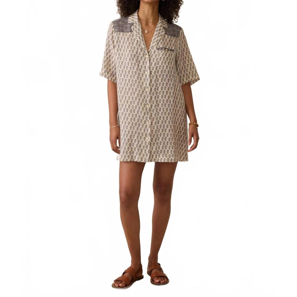 NEW FAHERTY paradise point dress in summer pearl blossom